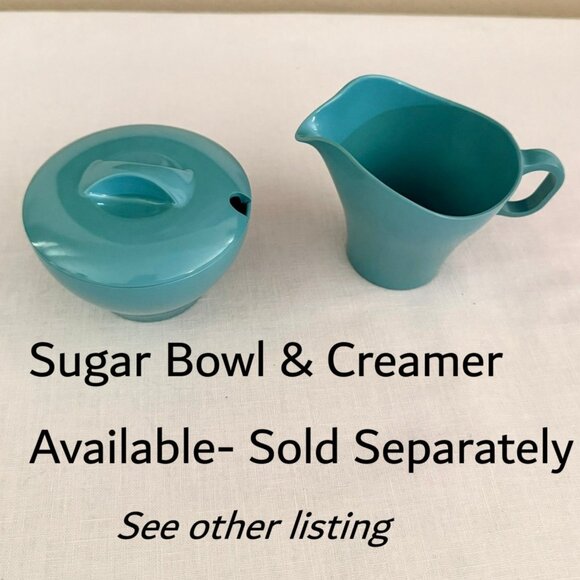 Vintage Mid Century Somerset Aqua Creamer Pitcher Boonton NJ USA 1950s 5 In Tall - Picture 9 of 11